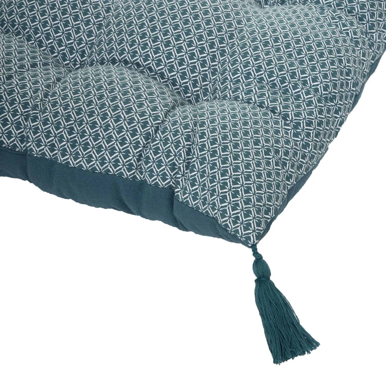 Coussin de sol OTTO coloris bleu canard 60 x 120 cm - 4MURS