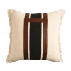 Coussin FRANKIE coloris brun 45 x 45 cm - 4MURS