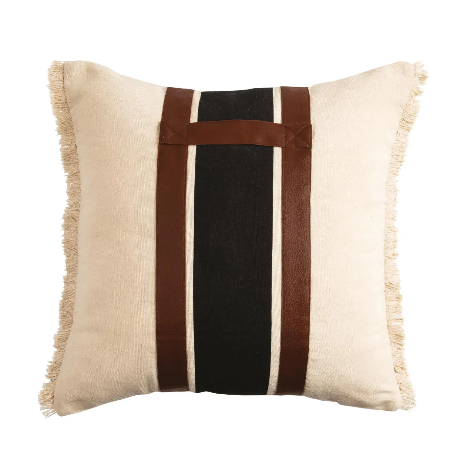 Coussin FRANKIE coloris brun 45 x 45 cm - 4MURS