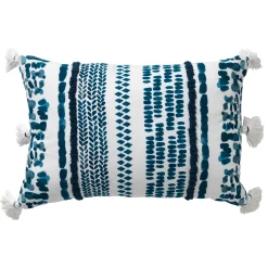 Coussin GABBY coloris bleu 40 x 60 cm - 4MURS