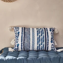 Coussin GABBY coloris bleu 40 x 60 cm - 4MURS