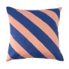 Coussin GATSBY coloris bleu/pêche 45 x 45 cm - 4MURS