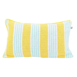 Coussin GRASSO coloris jaune/bleu 30 x 50 cm - 4MURS