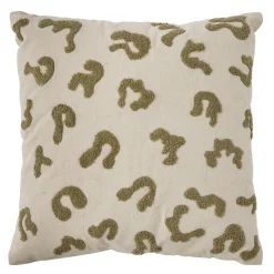 Coussin LEONIA coloris beige rosé/vert 45 x 45 cm - 4MURS