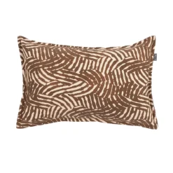 Coussin LIZIA coloris Beige, marron 35 x 55 cm - 4MURS
