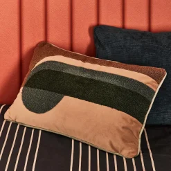 Coussin SOREN coloris bleu 30 x 50 cm - 4MURS