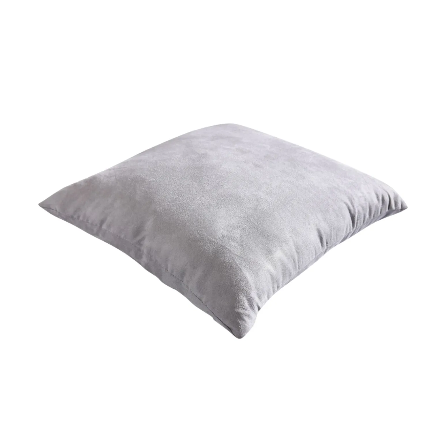 Coussin VELVET coloris gris perle 45 x 45 cm - 4MURS
