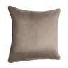 Coussin VELVET coloris tourterelle 45 x 45 cm - 4MURS