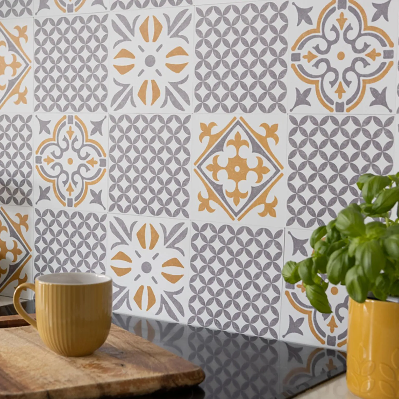 d-c-fix Revêtement adhésif MINI WALL TILES NADIA GOLD or - 4MURS