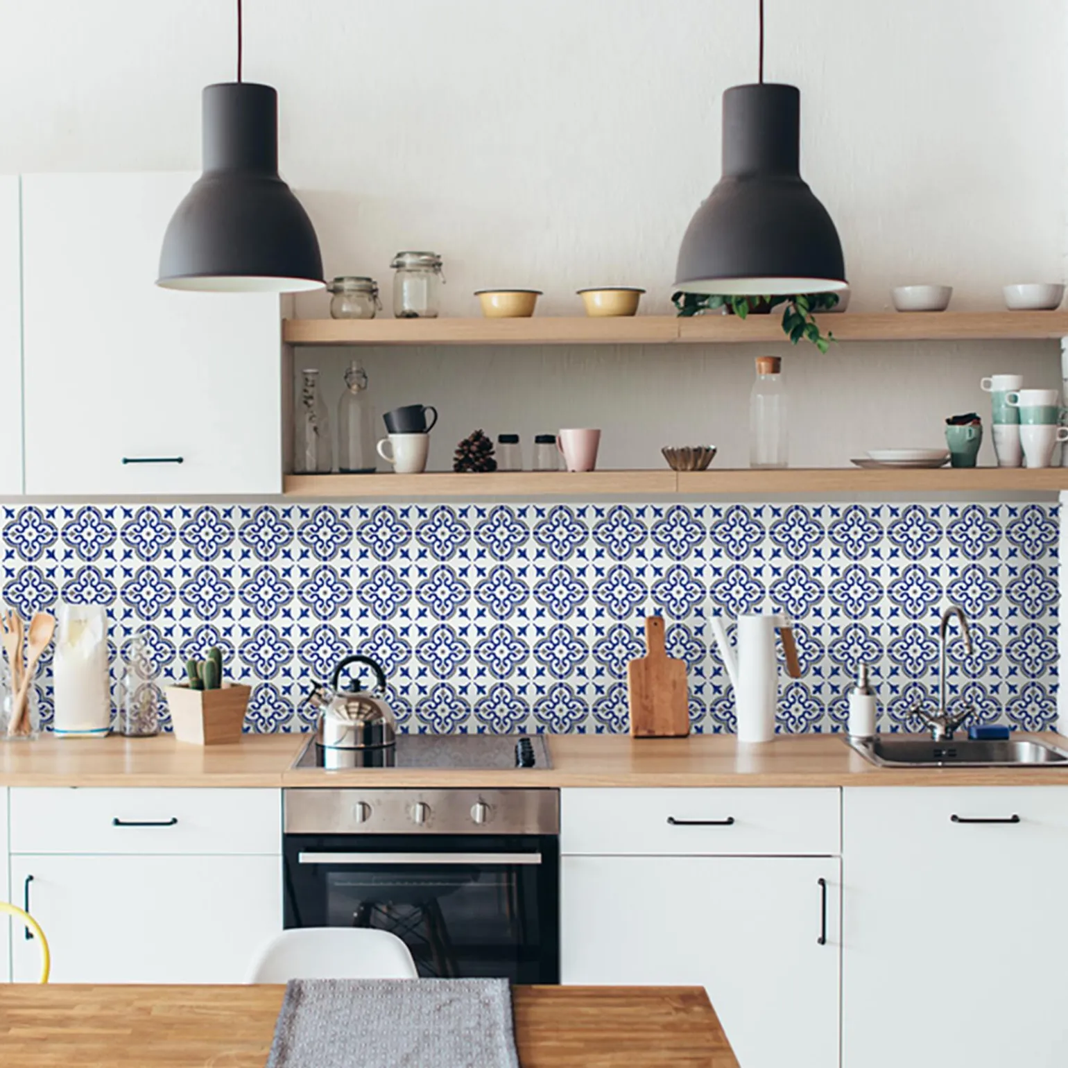 d-c-fix Revêtement adhésif MINI WALL TILES JAMILA BLUE bleu - 4MURS