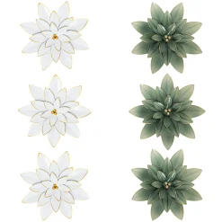 Déco murale métal ALYA coloris blanc - 4MURS