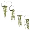 Déco murale métal HEXA coloris noir - 4MURS