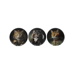 Déco murale métal LEO coloris noir - 4MURS
