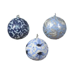 Décoration à suspendre BOULE WINTER S coloris bleu - 4MURS