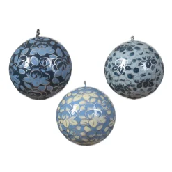 Décoration à suspendre BOULE WINTER S coloris bleu - 4MURS