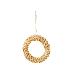 Décoration à suspendre COURONNE L coloris paille - 4MURS