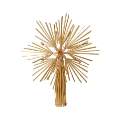 Décoration à suspendre ETOILE SAPIN coloris paille - 4MURS
