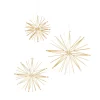 Décoration à suspendre LOT 3 FLOCONS coloris paille - 4MURS