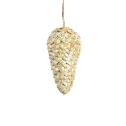 Décoration à suspendre POMME DE PIN S coloris paille - 4MURS