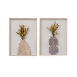 Décoration murale en bois AKALA Bois / Rose / Mauve - 4MURS