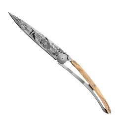Deejo Couteau VAN LIFE coloris bois d'olivier - 4MURS