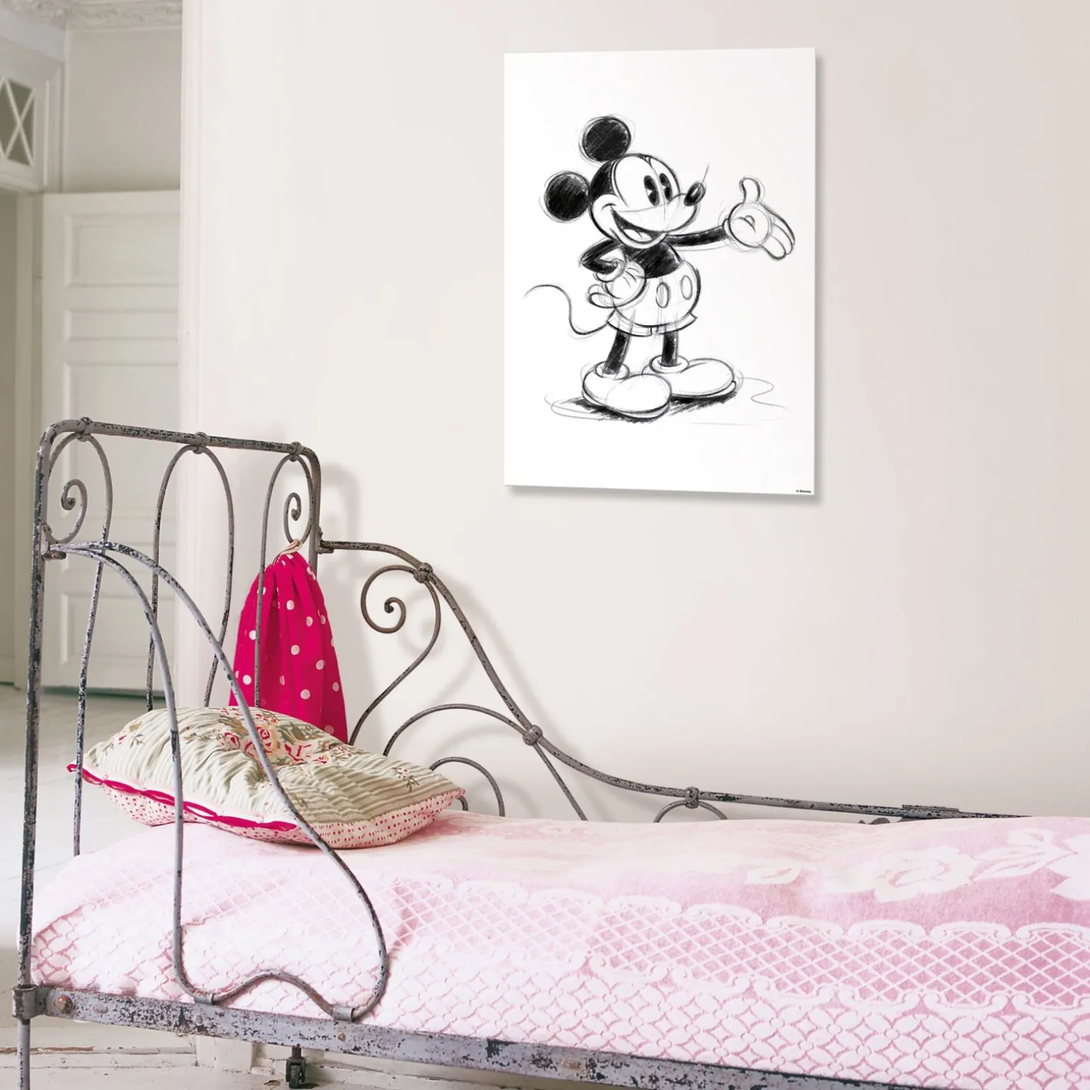 Disney Toile imprimée MICKEY SKETCH 50 x 70 cm - 4MURS
