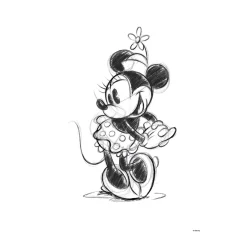 Disney Toile imprimée MINNIE SKETCH 50 x 70 cm - 4MURS
