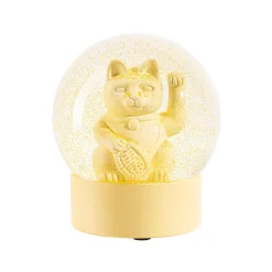 Donkey Boule à neige LUCKY GLOBE CAT coloris jaune - 4MURS