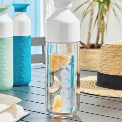 Dopper Gourde INSULATED VERRE coloris Blanc/Transparent - 4MURS