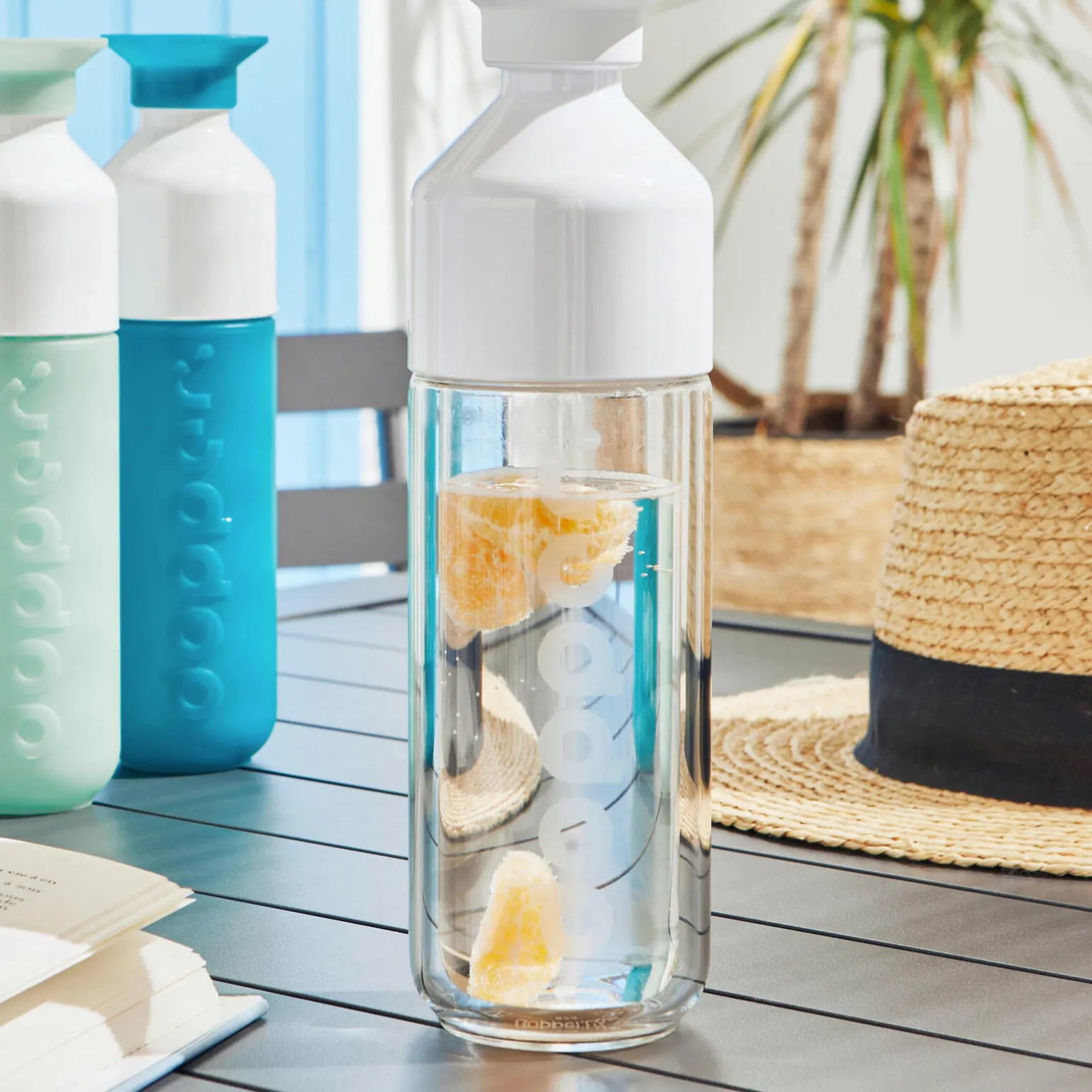 Dopper Gourde INSULATED VERRE coloris Blanc/Transparent - 4MURS
