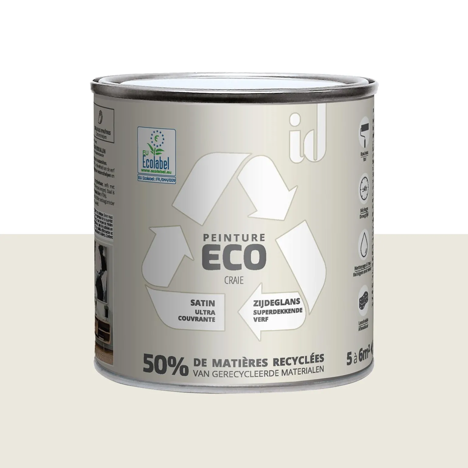 ECO ID Peinture ECO Peinture craie Satiné 0,5 L - 4MURS