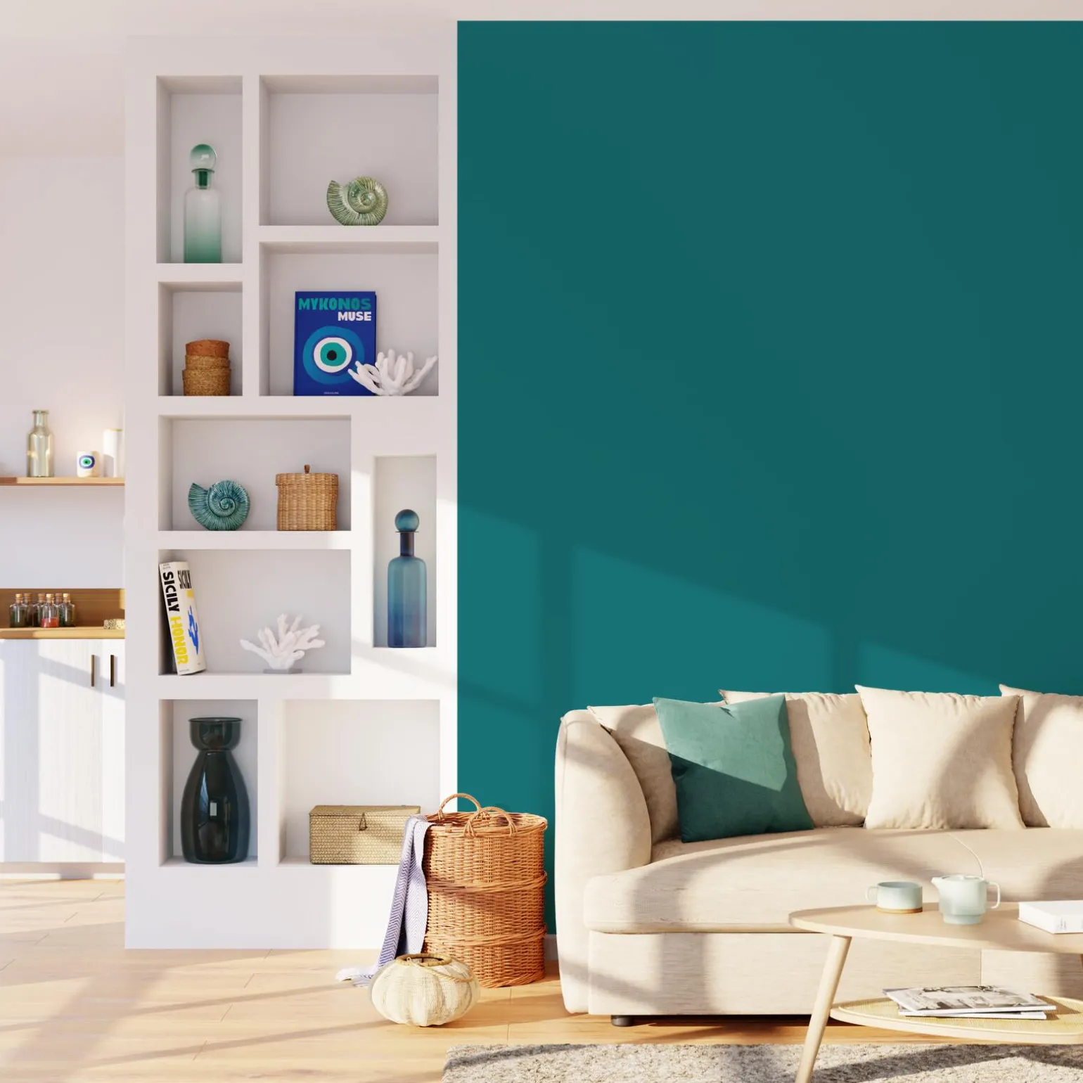 ECO ID Peinture ECO Peinture bleu canard Satiné 2 L - 4MURS