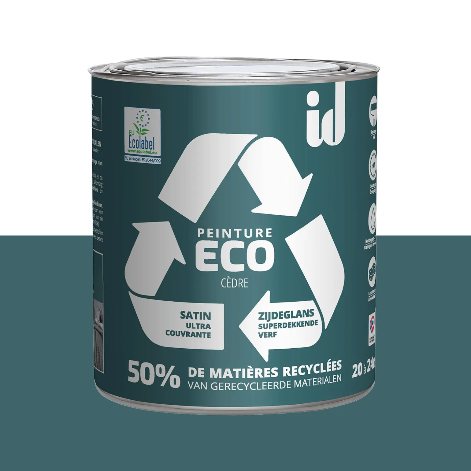 ECO ID Peinture ECO Peinture Cèdre Satiné 2 L - 4MURS