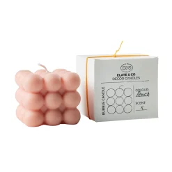 Elate & Co Bougie BUBBLE coloris rose - 4MURS