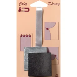 Embrasse aimantée NACRE 3D coloris argent - 4MURS