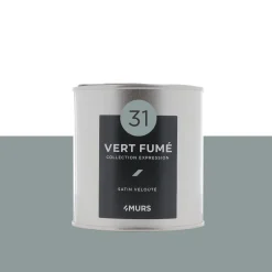 Expression Peinture Finition Peinture vert fumé Satiné 0,5 L - 4MURS