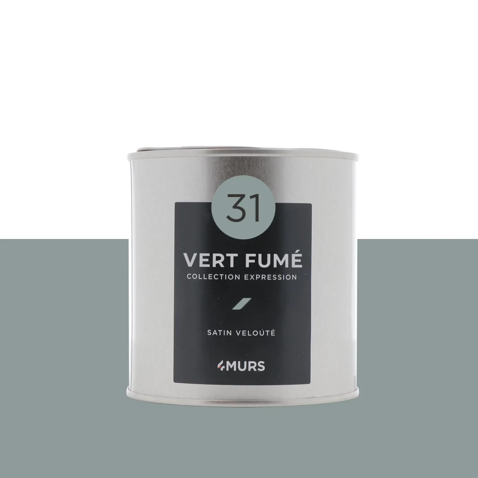 Expression Peinture Finition Peinture vert fumé Satiné 0,5 L - 4MURS