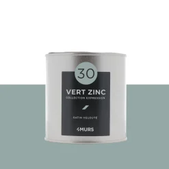 Expression Peinture Finition Peinture vert zinc Satiné 0,5 L - 4MURS