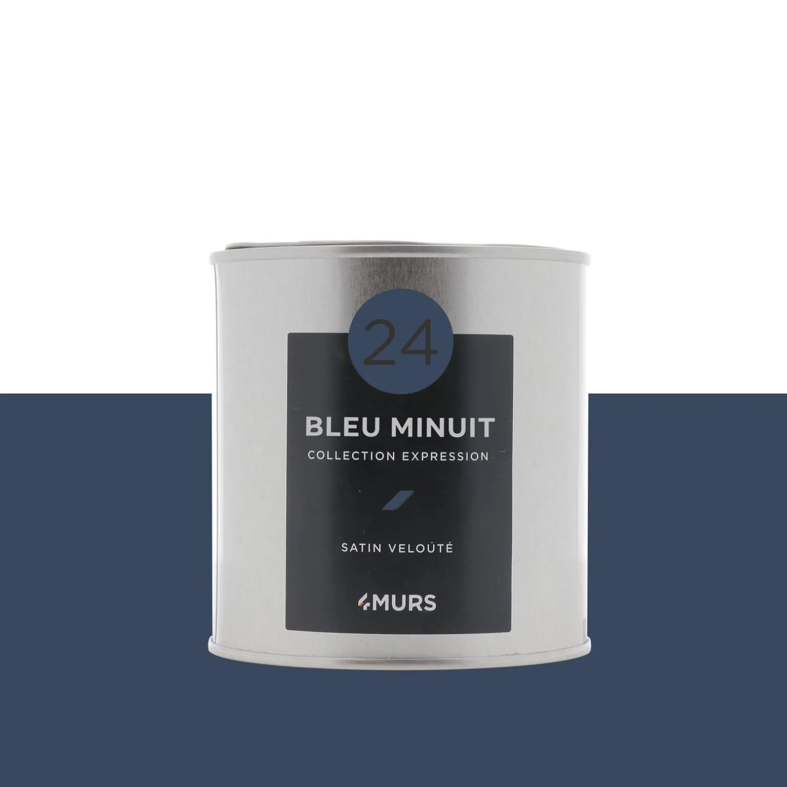 Expression Peinture Finition Peinture bleu minuit Satiné 0,5 L - 4MURS