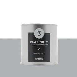 Expression Peinture Finition Peinture platinium Satiné 0,5 L - 4MURS