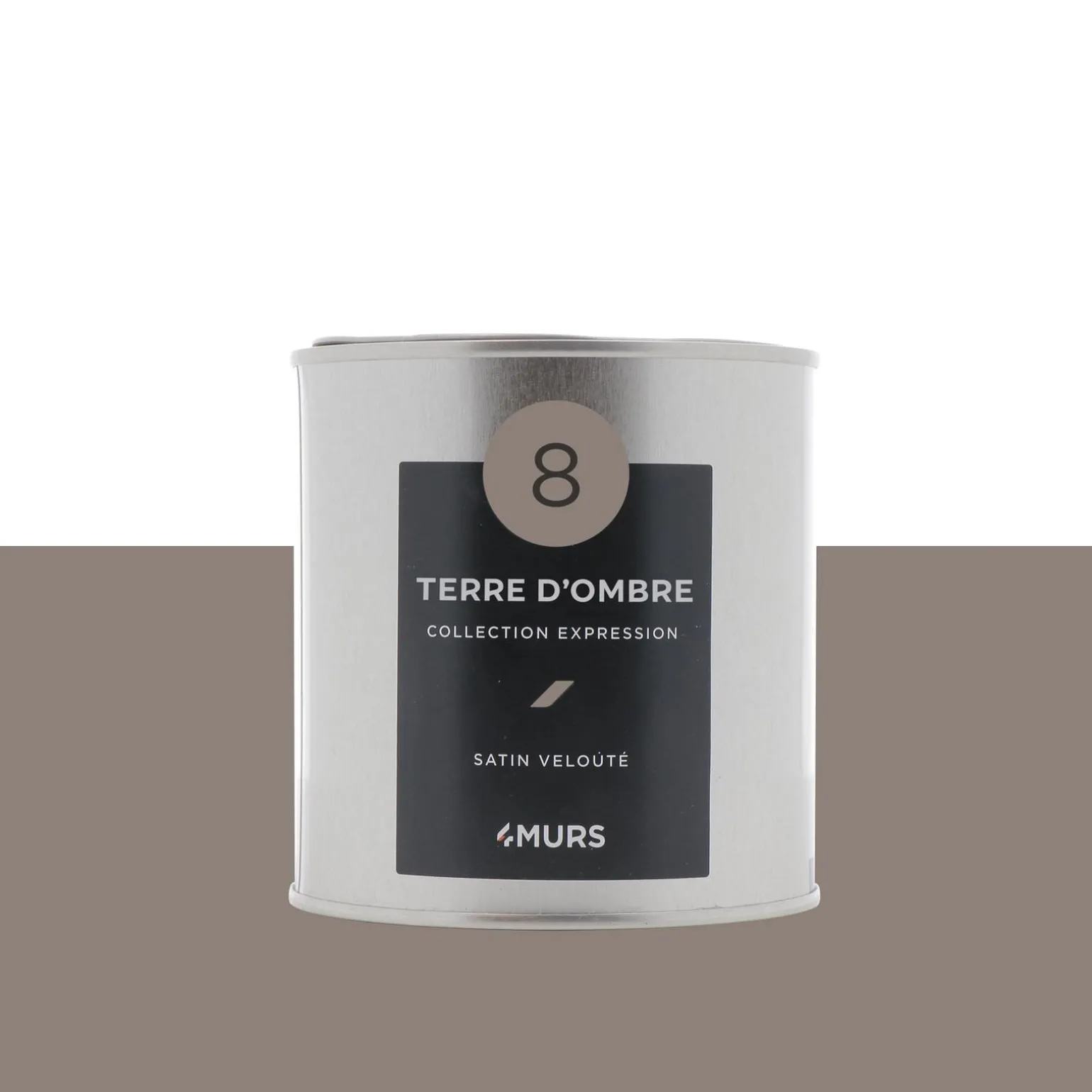 Expression Peinture Finition Peinture terre d'ombre Satiné 0,5 L