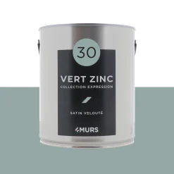 Expression Peinture Multi-supports Peinture vert zinc Satiné - 4MURS