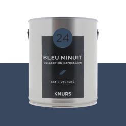 Expression Peinture Multi-supports Peinture bleu minuit Satiné - 4MURS