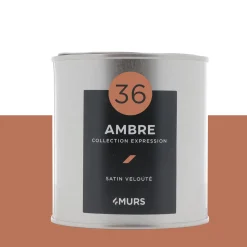 Expression Peinture Peinture ambre Satiné 0,5 L - 4MURS