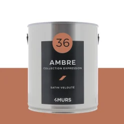 Expression Peinture Peinture ambre Satiné 2,5 L - 4MURS