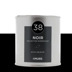 Expression Peinture Peinture noir Satiné 0,5 L - 4MURS