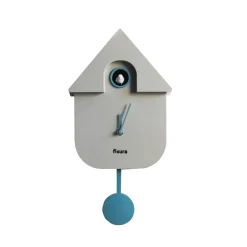 Fisura Horloge MAISON COUCOU coloris gris et bleu - 4MURS