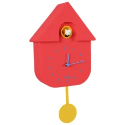 Fisura Horloge MAISON COUCOU coloris rouge - 4MURS