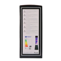 Fisura Lampe à lave LAVA BLACK coloris noir 39,5 x 11 cm - 4MURS