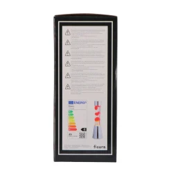 Fisura Lampe à lave LAVA SILVER coloris argent 39,5 x 11 cm - 4MURS